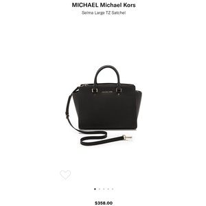 Large Michael Kors Selma bag (black)
